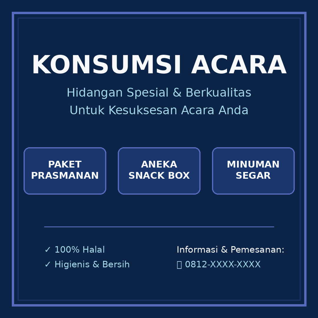 Konsumsi Acara