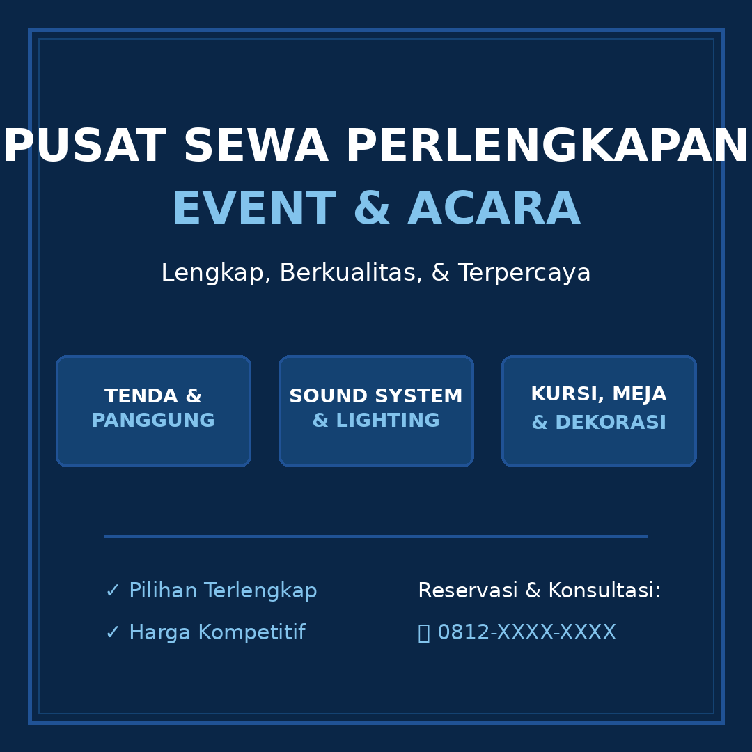 Perlengkapan Event